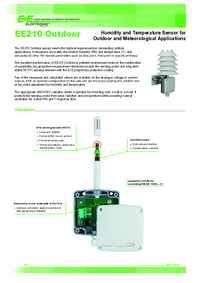 Thumbnail of document Data Sheet - EE210 Outdoor Humidity/Temperature Transmitter